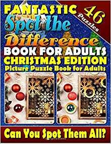 Fantastic Spot The Difference Book For Adults Christmas Edit