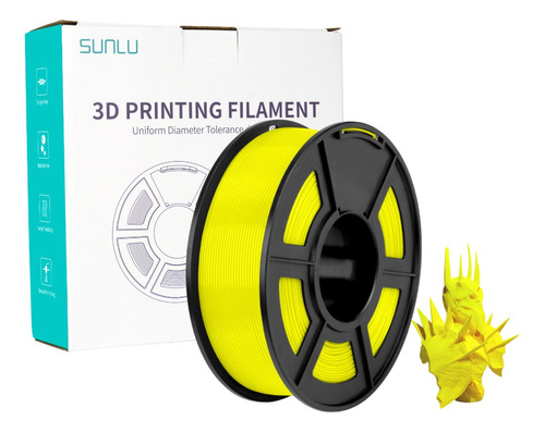 Filamento Pla 1.75 Mm Sunlu 1 Kg Color Amarillo