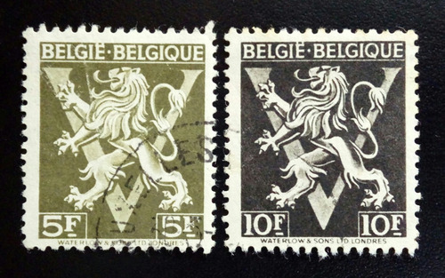 Bélgica, Lote 2 Sellos Yv 688 A-89 A Liber 45 Usados L12806