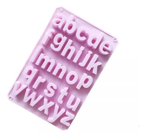 Molde De Silicon En Forma De Letras Minúsculas (abecedario)