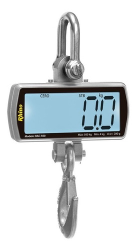 Imagen 2 de 4 de Bascula Colgante 500 Kg / 100g Bac 500 Comprosi