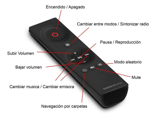 Imagen 7 de 8 de Parlante Energy Sistem Tower 5 g2 portátil con bluetooth ebony 100V/240V