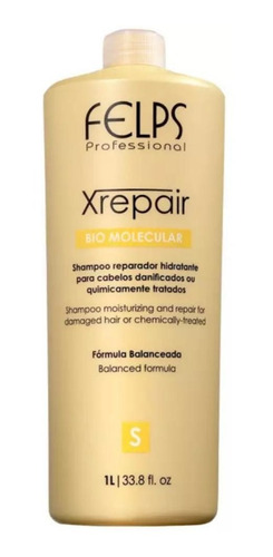 Felps Shampoo Xrepair Bio Molecular 1l + Brinde