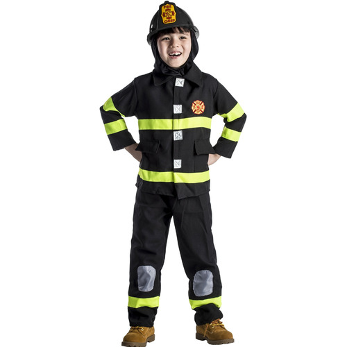 Disfraz Para Niño Bombero Talla M 8-10 Halloween 