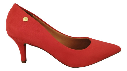 Stilettos Vizzano Gamuza Rojo Elegantes Zapatos Mujer 