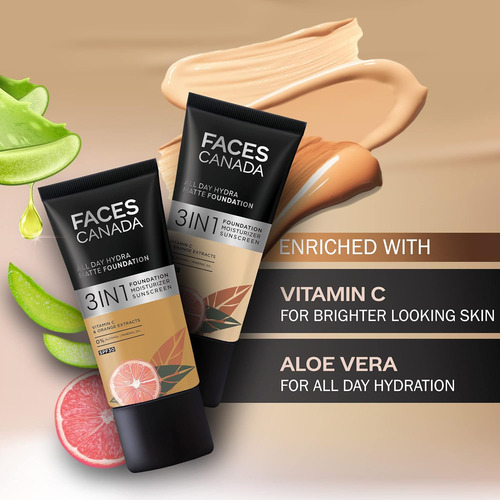 Base De Maquillaje Hydra Matte Para Todo El Día Con Spf 30 -
