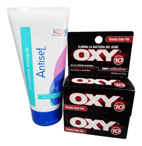 Oxy Color Piel X 2 (60g) + Gel Limpiador Exfoliante Puntos N