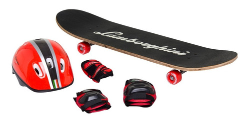 Skate 31  Lamborghini Con Set De Protección Y Bolso 7312