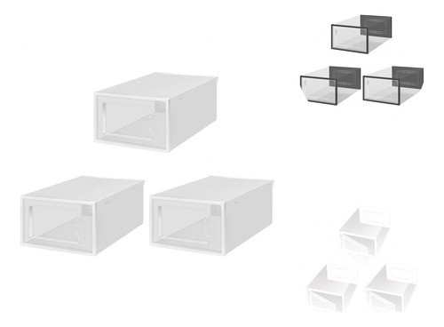 Caja Para Zapatos Con Apertura Lateral Y Ventilación