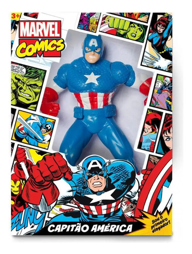 Juguete Muñeco Articulado Marvel Capitan America 55cm Niños