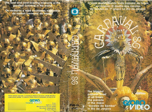 Carnaval 86 Vhs Original Carnaval De Rio De Janeiro Brasil