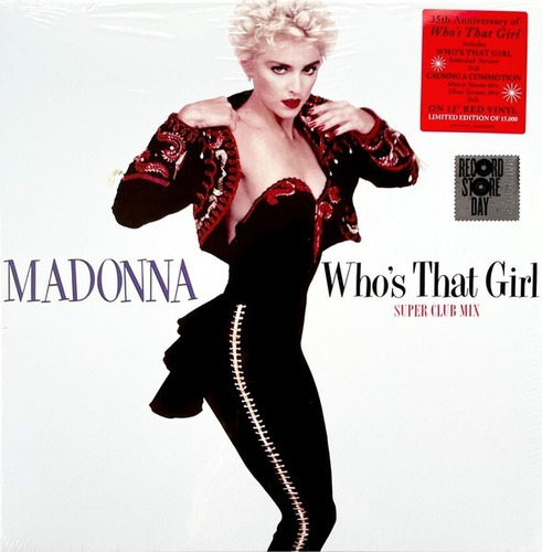 Madonna Who's That Girl Super Club Mix Vinilo Rojo Nuevo