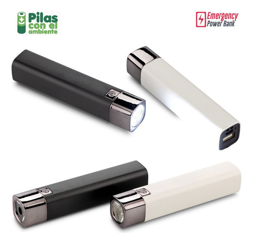 Pila Recargable Torch 1200 Mah Salida Usb Y Micro Usb