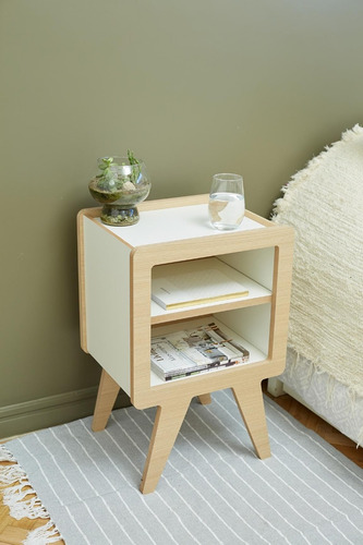 Imagen 9 de 10 de Mesa De Luz Estilo Vintage Escandinava Nordica Excelente