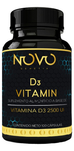 Suplemento Alimenticio 100 Capsulas Gel Vitamina D3 Novo