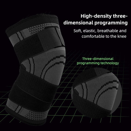 Rodilleras Elásticas Deportivas Compresion Para Gym (2pcs)