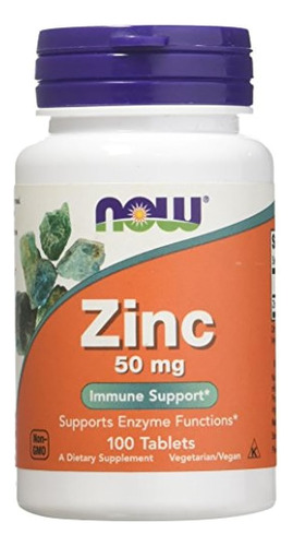 Ahora Alimentos - Gluconato De Zinc 50mg 100 Pestañas