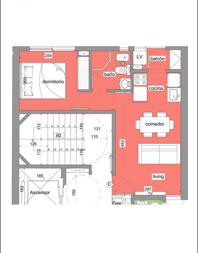 Imagen 2 de 8 de Departamento - Lourdes