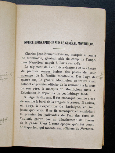 El Sufrimiento De Napoleon - Antiguo Libro Frances 1850 Apro (Usado)