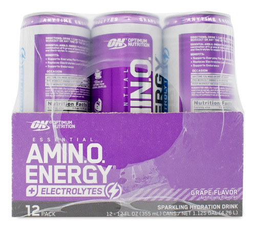 Amino Energy + Electrolitos 12 Pack 355ml C/u