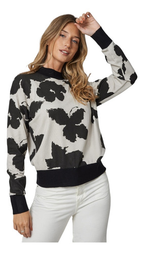 Sweater De Mujer Estampado Importado