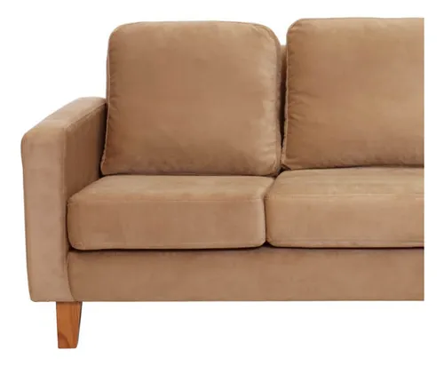 Sofa Venecia 3 Cuerpos Tela Velvet - Latam Home
