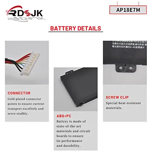 Batería De Portátil Ap18e7m Ap18e8m Acer Nitro 5 An51...