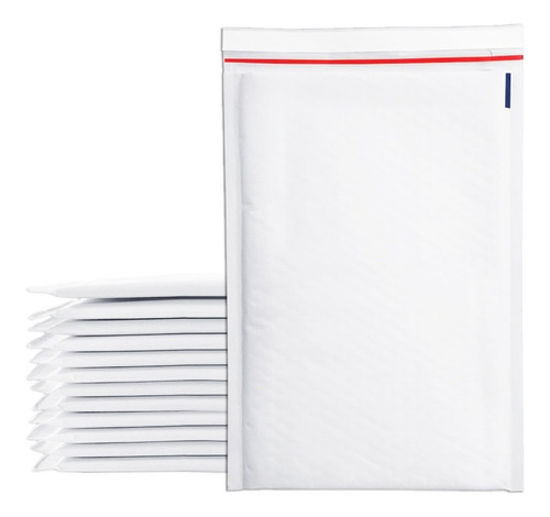 50 Sobres Con Burbuja Blancos Para #4 | 34 X 24 Cm Color Blanco B-1259