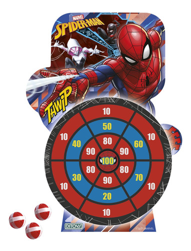 Spiderman Target Balls Juego De Tiro Al Blanco Con 3 Pelotas