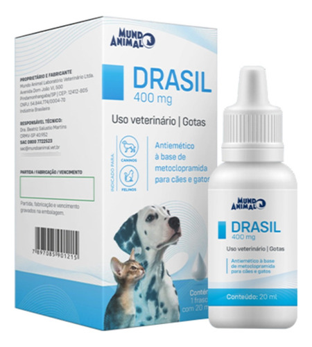 Drasil Antiemético Para Cães E Gatos 20ml