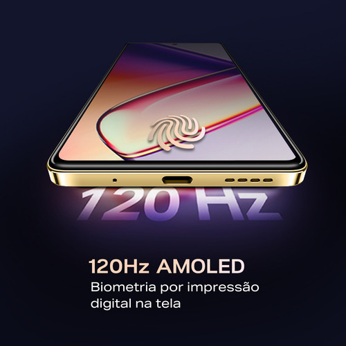 Smartphone Infinix Note 40 5g 8gb Ram 256gb Armazenamento, Câmera Tripla 108mp+ Selfie 32mp, Tela 6,78 Fhd+ 120hz, Sound By Jbl, Bateria 5000mah, Carregamento Sem Fio Dourado