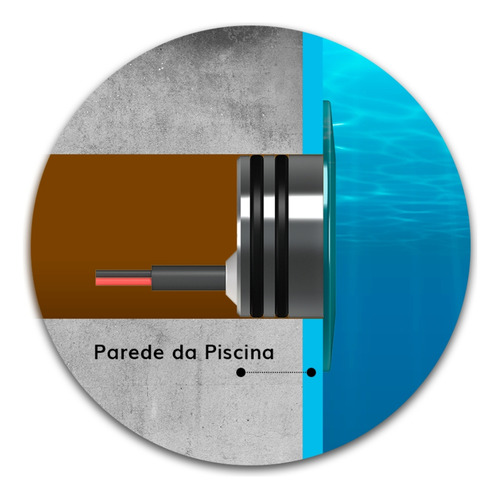 2 Led Slim Rgbw 15w Inox Piscina Smartpool Fonte 3a Tholz