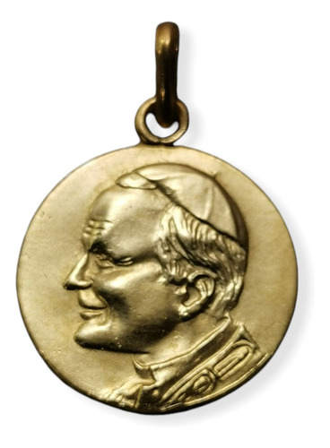 Medalla Oro 18k San Juan Pablo Ii #1148/2 Bautizo Comunión 
