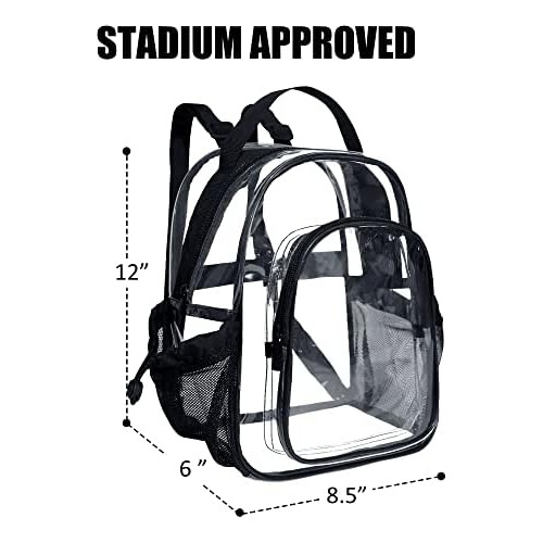 Mochila Transparente Pequeña Aprobada Estadios, Mochil...