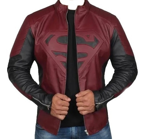 Imagen 1 de 8 de Chamarrasuperman Vip Piel De Borrego