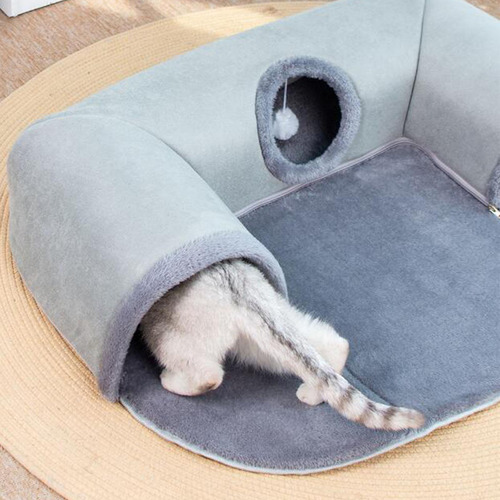 Cama Para Gatos, De Juguete Con Bolas Colgantes, Pequeño