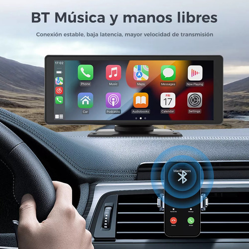Autoestéreo 10 Pulgadas Inalámbrico Carplay Portátil Android Auto B5303