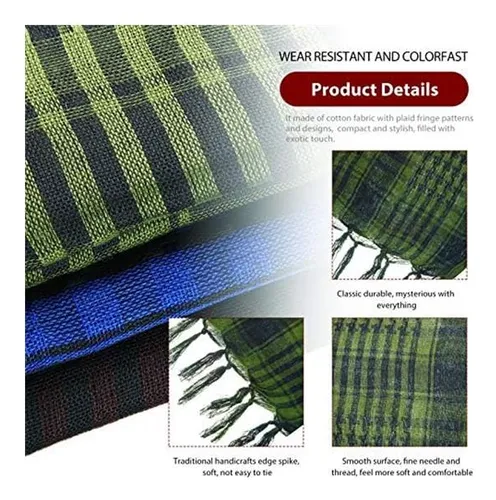 Turbera Unisex Satinior Shemagh Keffiyeh Cabeza Turbera De 3
