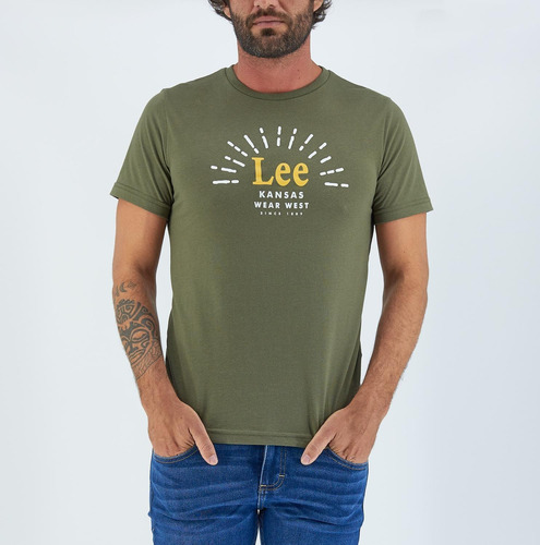 Playera Lee Hombre Manga Corta R30