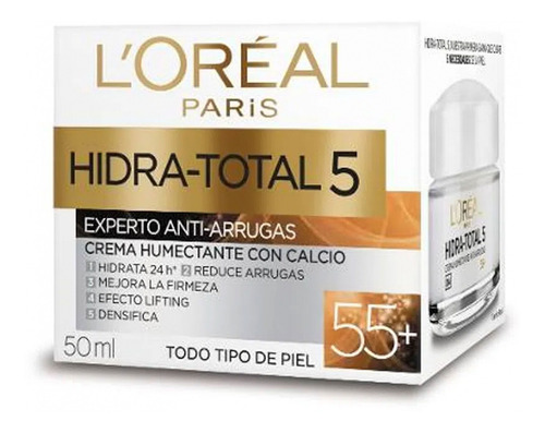 Crema Facial L`oreal Hidra Total 5 Experto Anti-arrugas 50ml