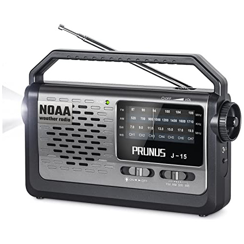 Radio Noaa Am/fm J15 Portátil, Radio De Emergencia De ...