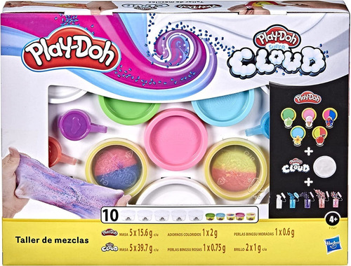 Imagen 1 de 10 de Play Doh Mixing Studio Cloud Slime Masa Para Moldear F1527