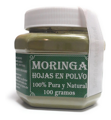 Hojas De Moringa En Polvo 100% Pura Y Natural 100g Full