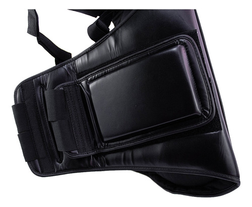 Peto Taekwondo Boxeo Mma Muay Protector Piel Mjm In Negro