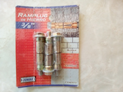 Ramplug De Hierro 3/8    Expansible.