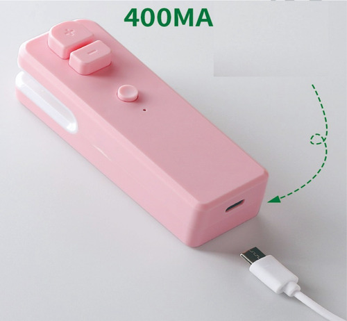 Selladora De Bolsas Plásticas Mini Portatil Pila Recargable