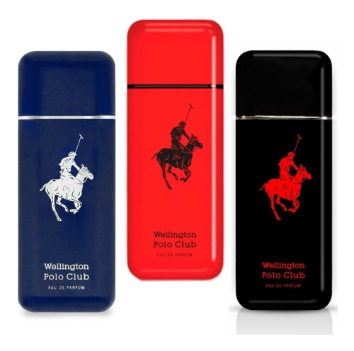 Perfume Hombre Wellington Polo Club Blue Red Black 90ml