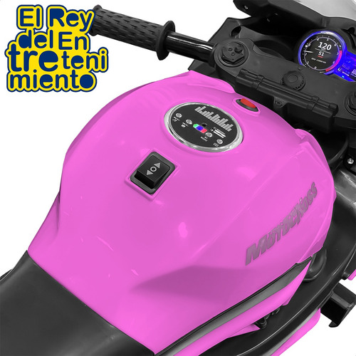 Imagen 5 de 7 de Moto A Batería Con Ruedas Luces Música Y Usb El Rey