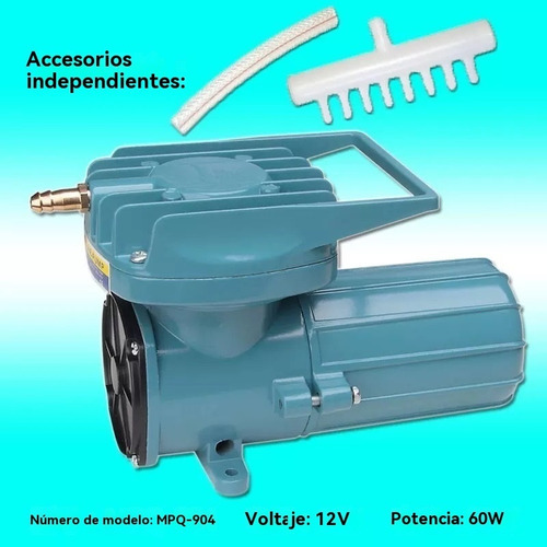 Aireador De Bomba De Aire Dc 12v 60w For Acuicultura De Est