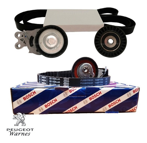 Distribucion Bosch + Kit Poly V Peugeot 207 1.4 Nafta 8v